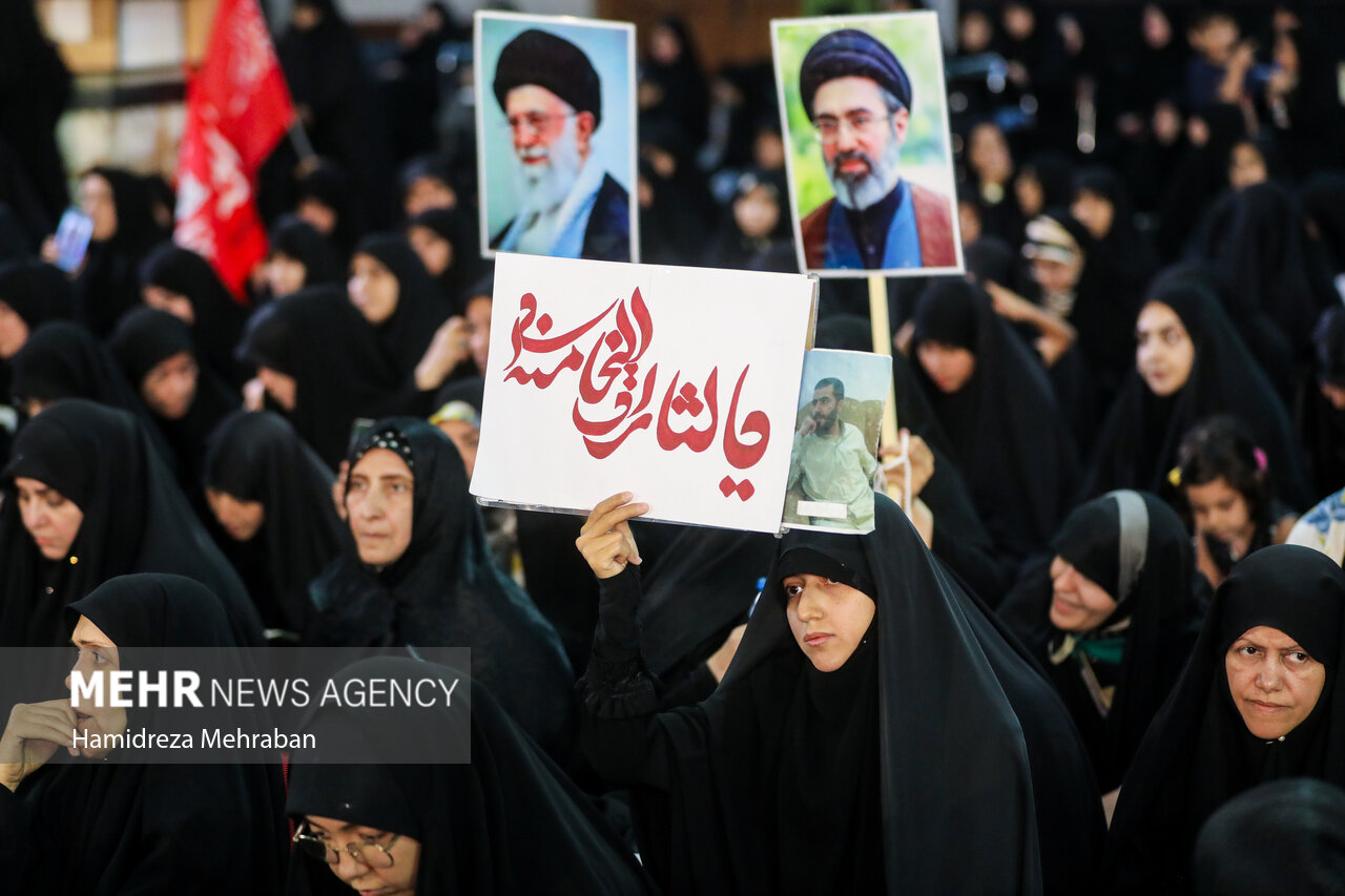 صد و چهل و پنجمین شب خونخواهی قائد امت در دلگان برگزار شد