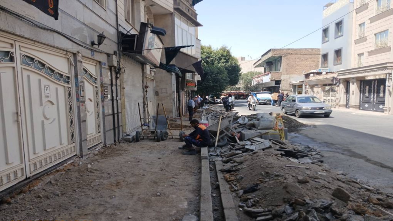 آغاز عملیات به‌سازی معابر و پیاده‌راه‌ها در منطقه ۱۴ تهران