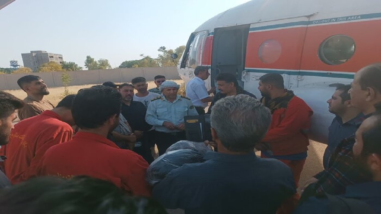آتش‌سوزی در ارتفاعات صعب‌العبور شمال خوزستان؛ بالگرد به کمک نیروهای امدادی آمد