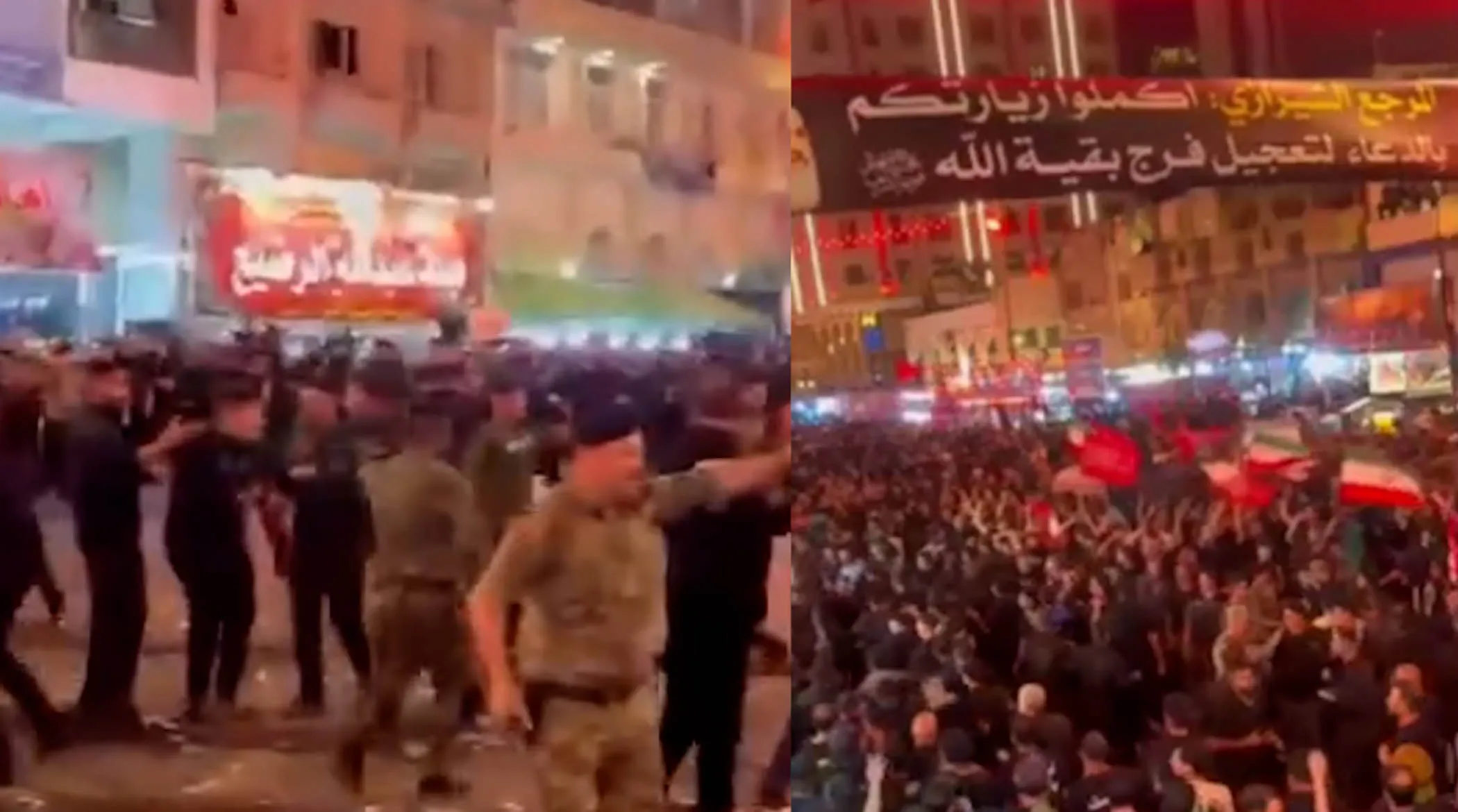 درگیری زائران اربعین با طرفداران جریان «شیعه انگلیسی» در کربلا؛ پلیس عراق وارد عمل شد