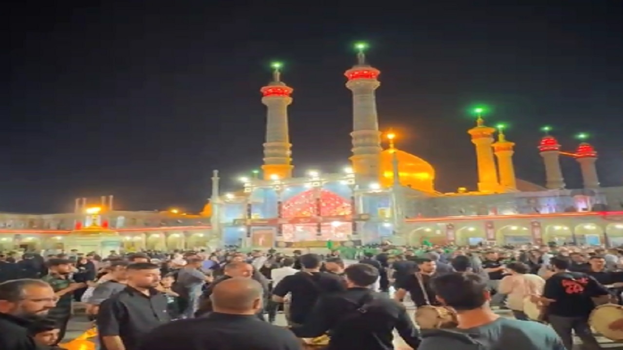 شب اربعین در بارگاه بانوی کرامت؛ قم میزبان موج عزاداری عاشقان اباعبدالله(ع)
