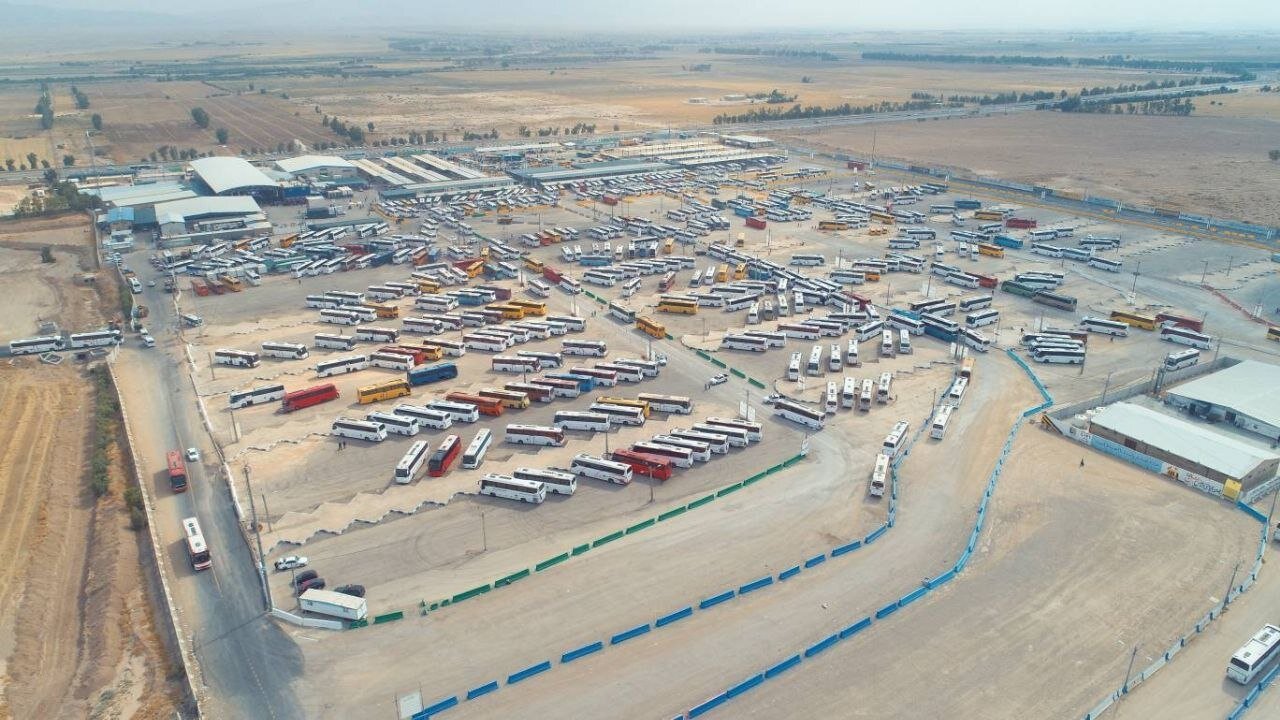 آماده‌باش ناوگان اتوبوسی در مرز مهران برای بازگشت زائران اربعین