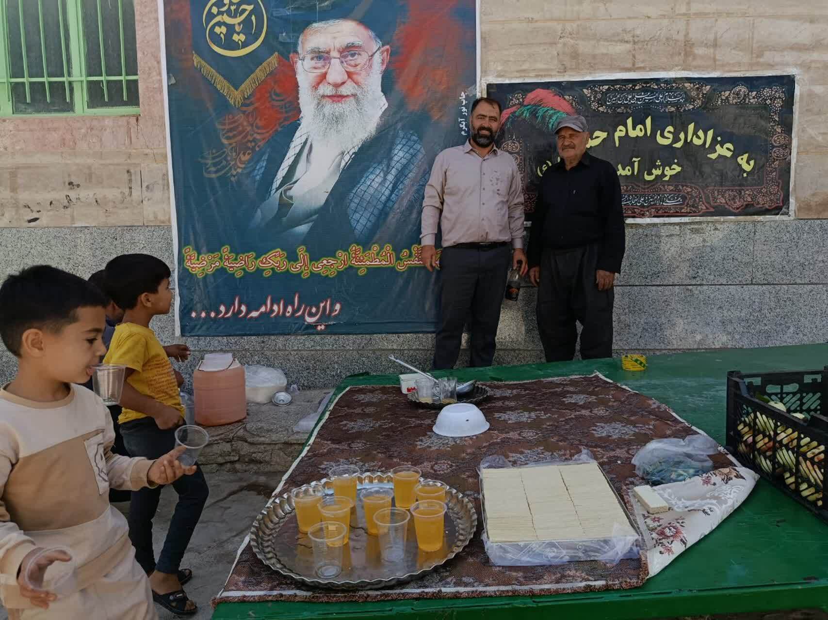 برپایی ایستگاه صلواتی در روستای توآباد