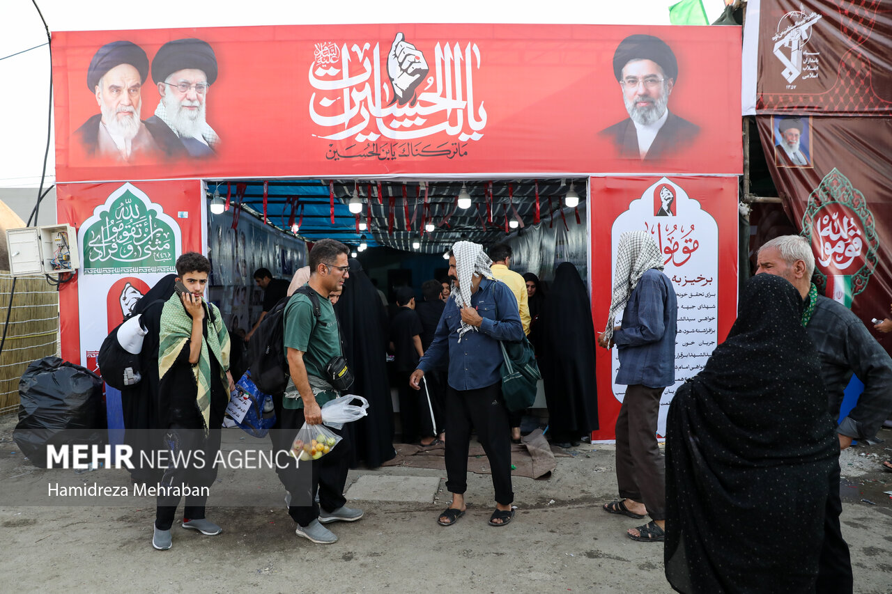 نظارت میدانی ستاد اربعین کشور بر روند خدمات‌رسانی به زائران در مرز مهران