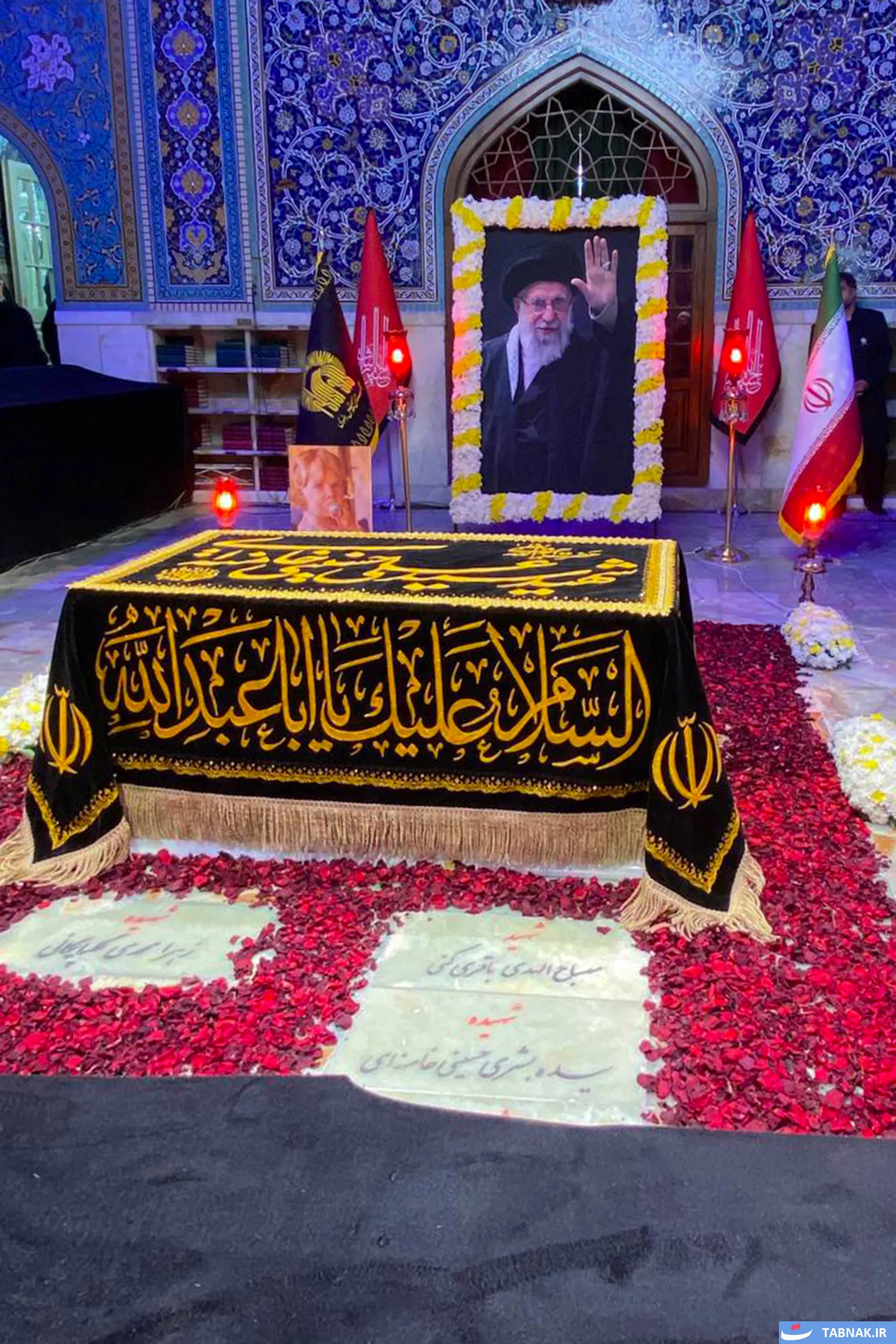فضاسازی حرم رضوی برای ایام سوگواری