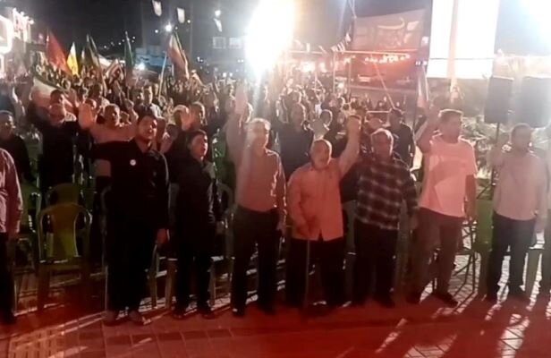 یکصد و پنجاه و هشتمین شب همبستگی مردم آب‌پخش در گذرگاه مقاومت
