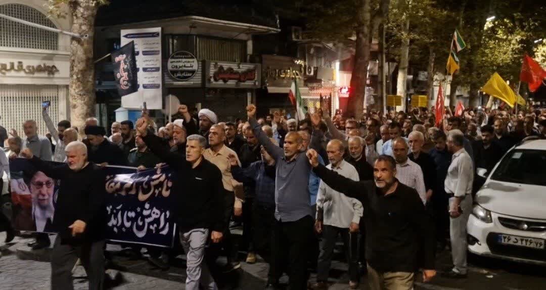 ویدیوی تازه از گردهمایی شبانه لاهیجانی‌ها؛ استمرار یک حضور مردمی