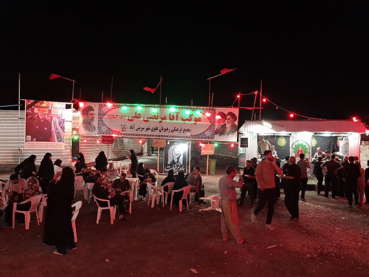 تداوم خدمت‌رسانی موکب‌های سریش‌آباد به زائران در مسیر بازگشت از کربلا