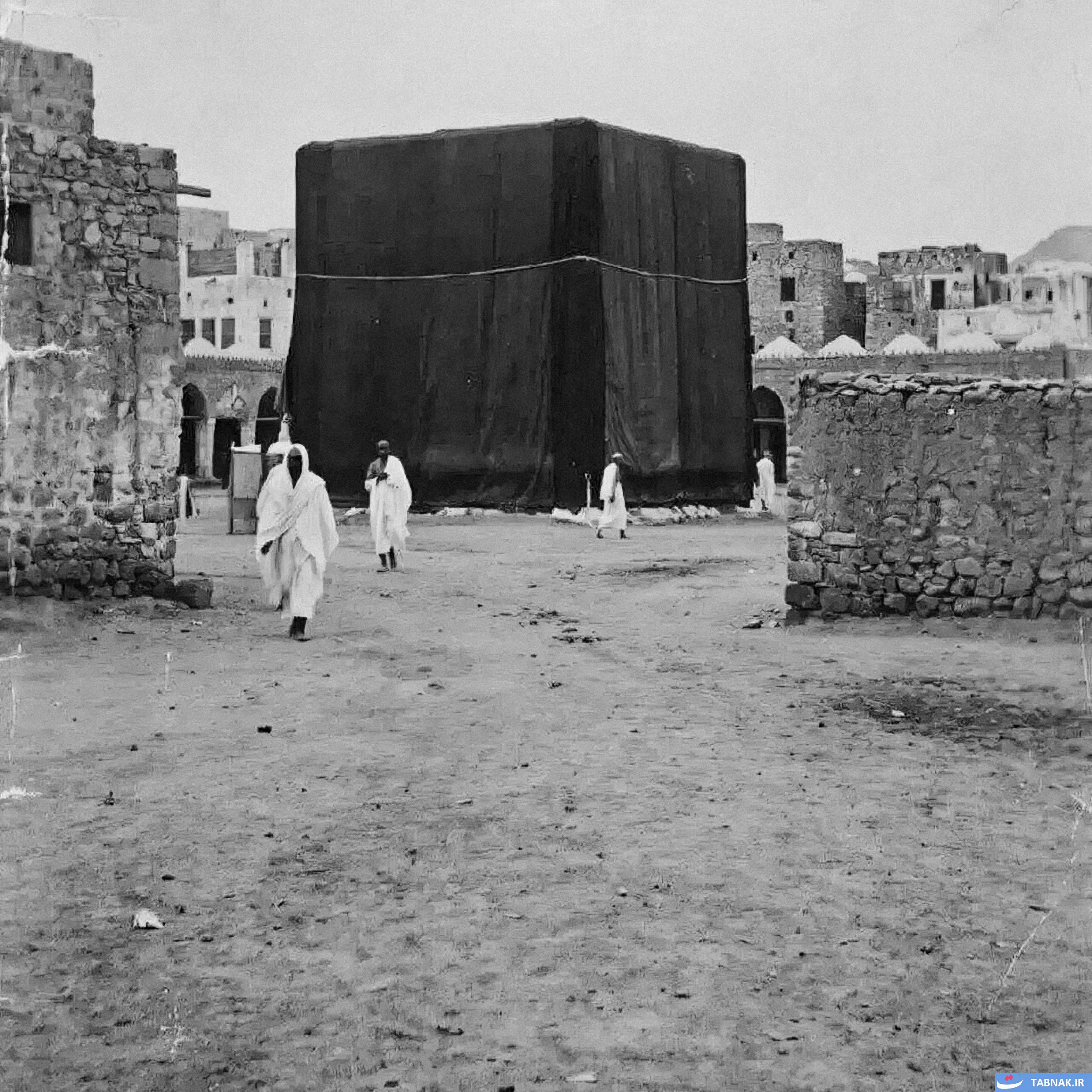 مکه در قاب تاریخ؛ تصویری کم‌نظیر از خانه خدا در ۱۴۰ سال پیش