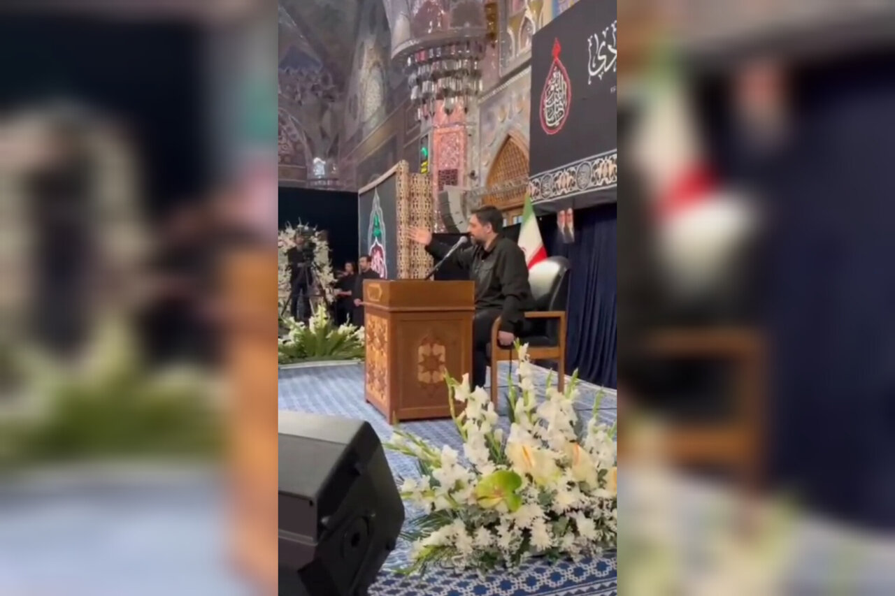 مشهد امشب غرق در ماتم شد؛ مرثیه‌خوانی سید مجید بنی فاطمه در حرم امام رضا(ع)
