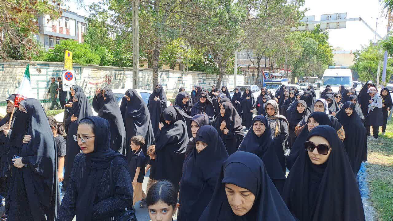حضور عزاداران خویی در مراسم سوگواری