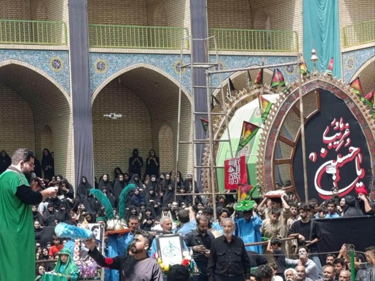 آیین تعزیه‌خوانی دهه پایانی صفر در روستای توت یزد باشکوه برگزار شد