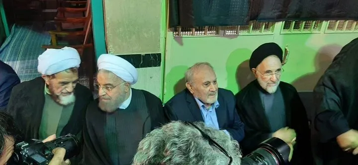 حضور خاتمی، روحانی و کروبی در بزرگداشت مادر همسر سید حسن خمینی