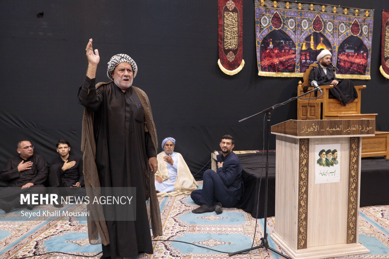 سوگواره شب شهادت امام رضا(ع) در اهواز؛ شهر در ماتم هشتمین اختر تابناک ولایت