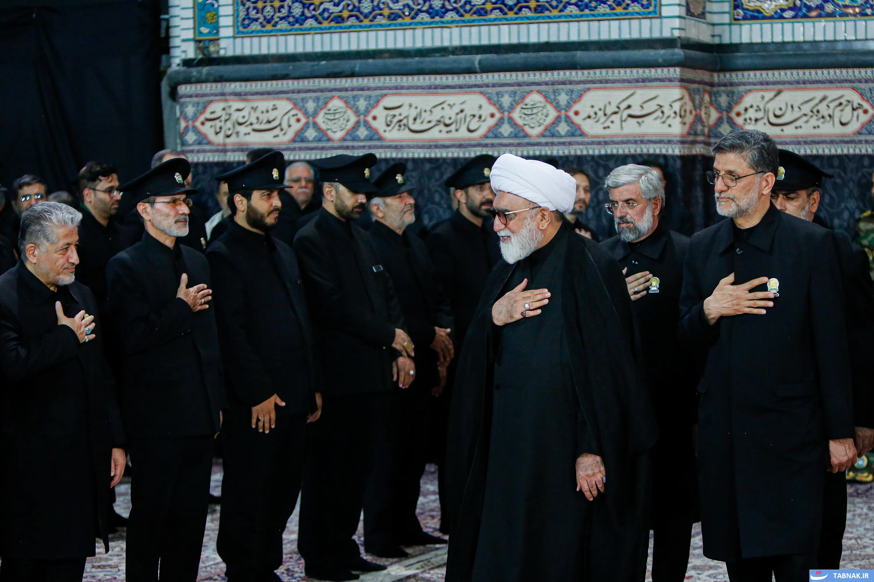 آیین خطبه‌خوانی شب شهادت امام رضا در حرم مطهر رضوی
