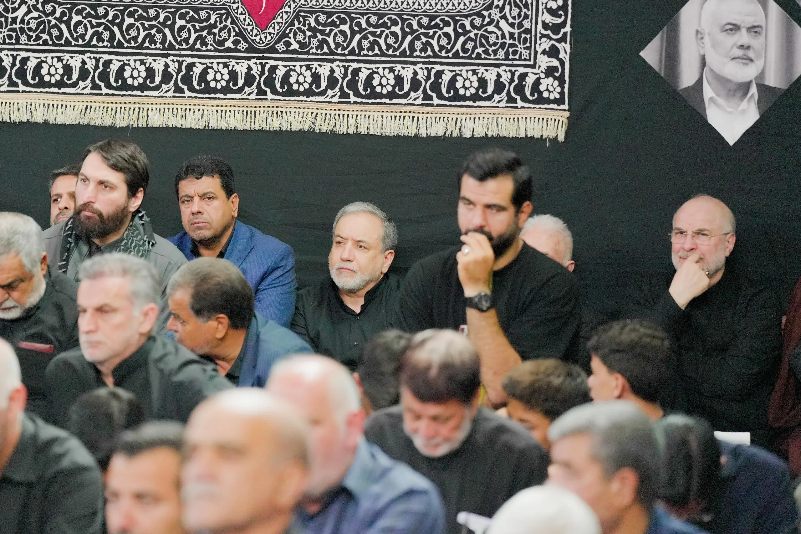 حضور رئیس مجلس و وزیر خارجه در آیین سوگواری اهل بیت در مشهد