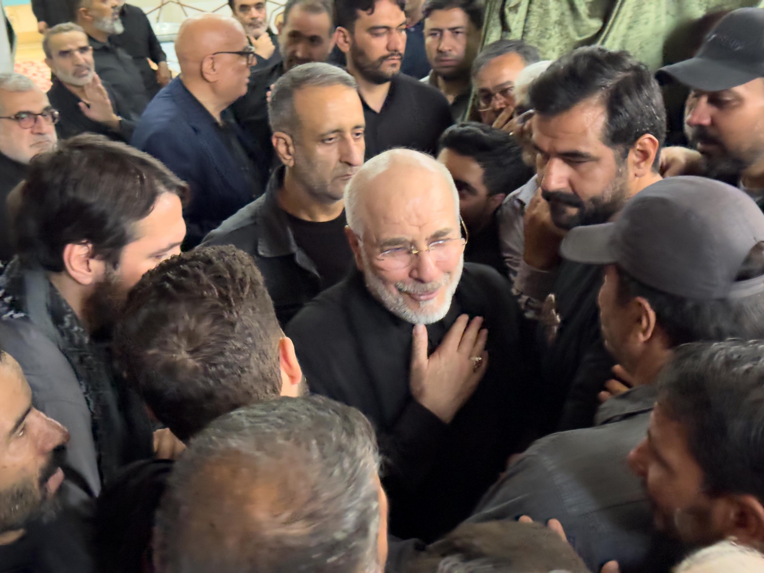 حضور قالیباف و عراقچی در مراسم عزاداری مشهد
