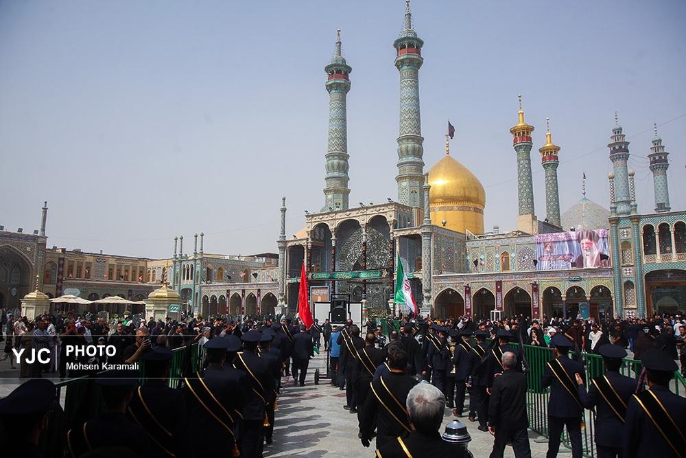آیین سوگواری سالروز شهادت امام رضا(ع) در قم برگزار شد