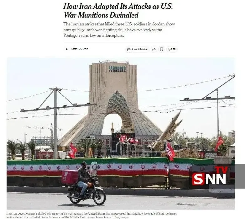 جزئیات تازه نیویورکتایمز از عملیات موشکی ایران علیه پایگاه‌های آمریکا در اردن؛ پاتریوت‌ها از مدار خارج شدند