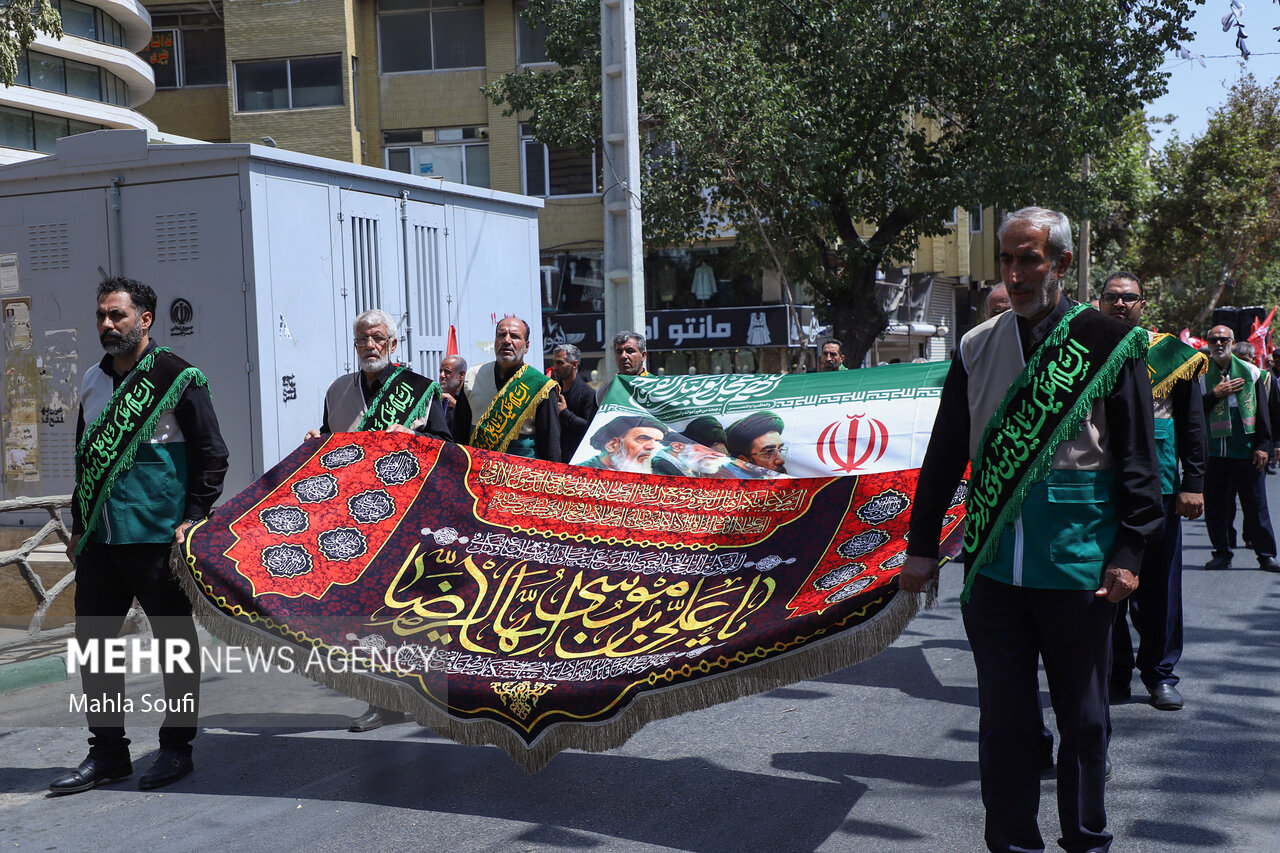 عزاداری رضوی در گلپایگان؛ سوگواره سالروز شهادت هشتمین امام