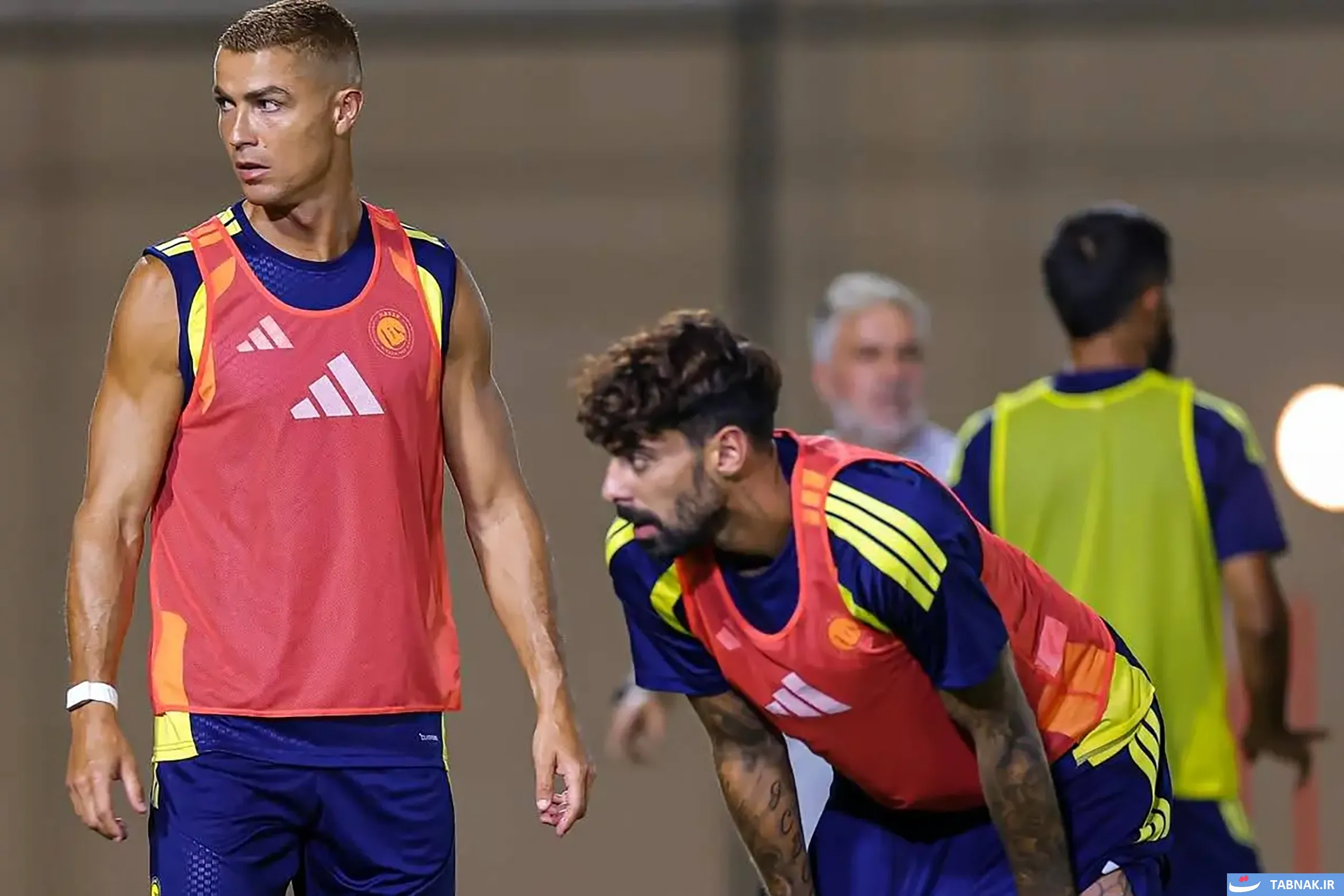 تمرینات النصر با حضور رونالدو