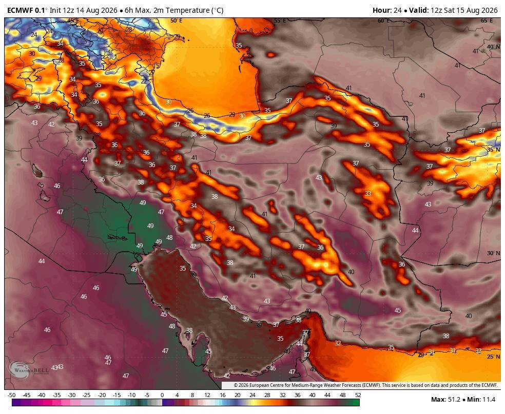 گرمای طاقت‌فرسا در کمین جنوب کشور؛ هشدار رگبار سیل‌آسا در هرمزگان و کرمان