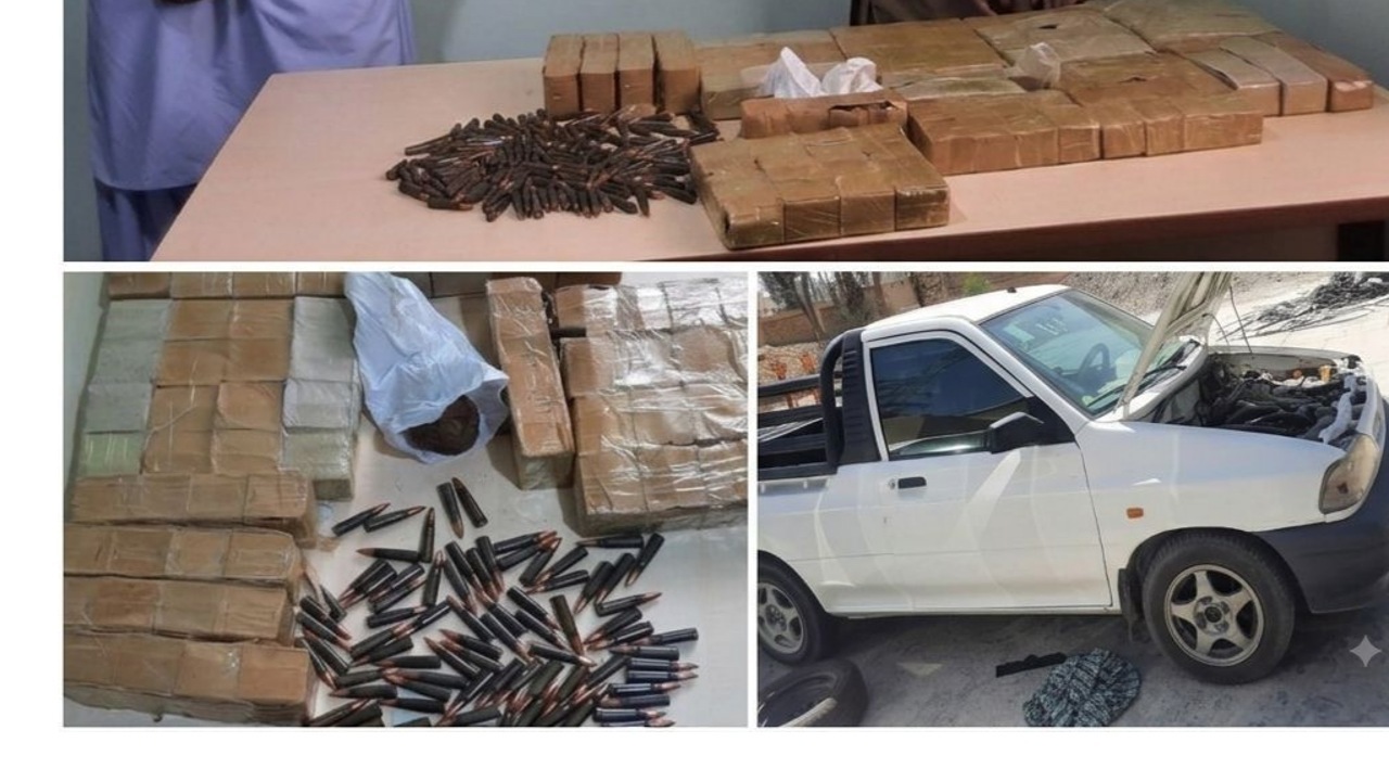 پلیس سراوان ۲ قاچاقچی سلاح و مهمات را دستگیر کرد