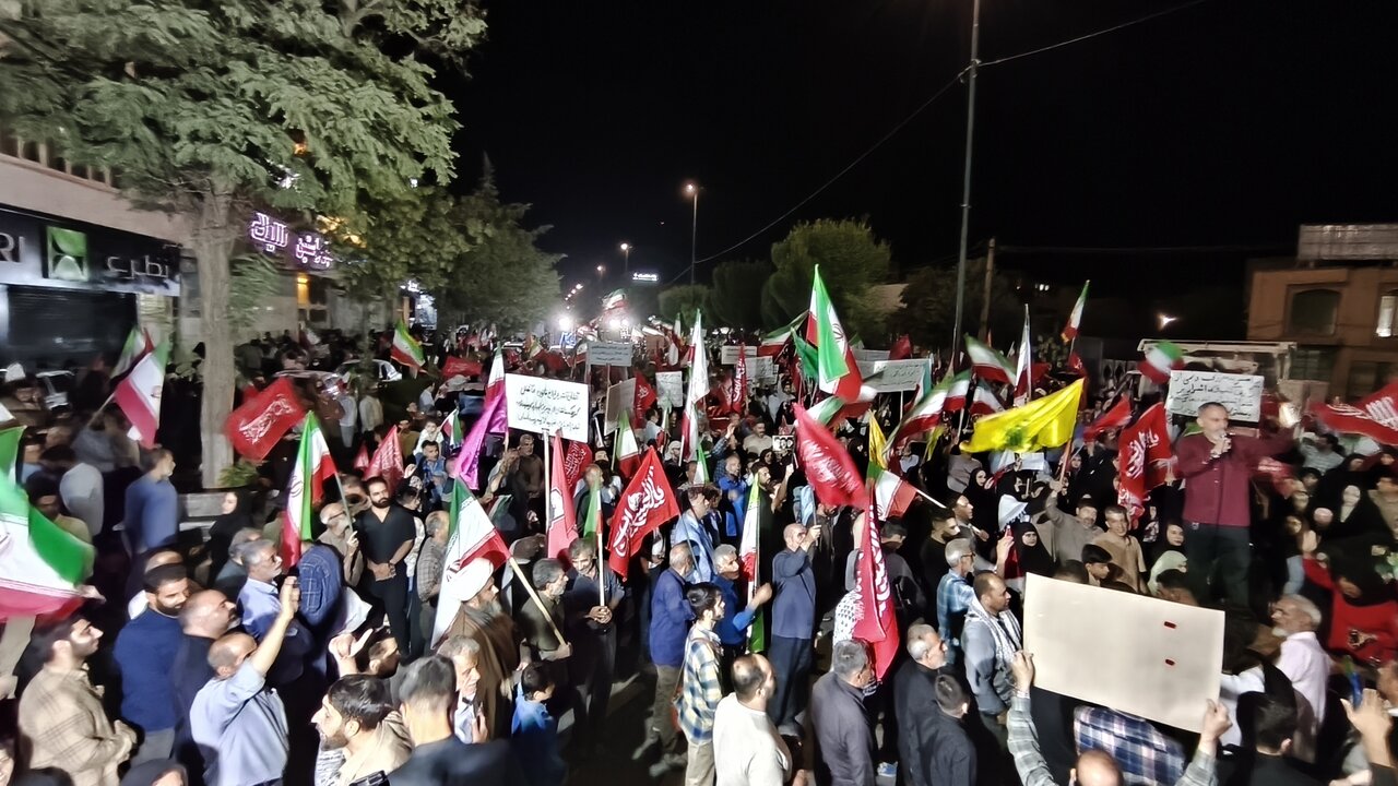 راهپیمایی هفتگی حمایت از فلسطین در کرمانشاه به دوره ۱۷۰ رسید