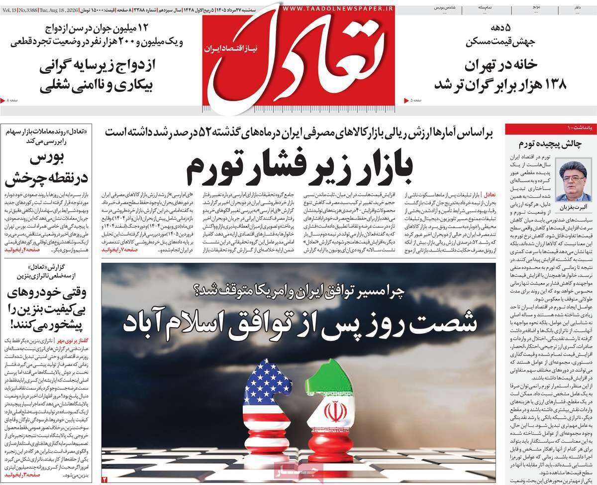 روزنامه‌های اقتصادی امروز: تمرکز بر فشار تورم و تحریم بر معیشت خانوارها