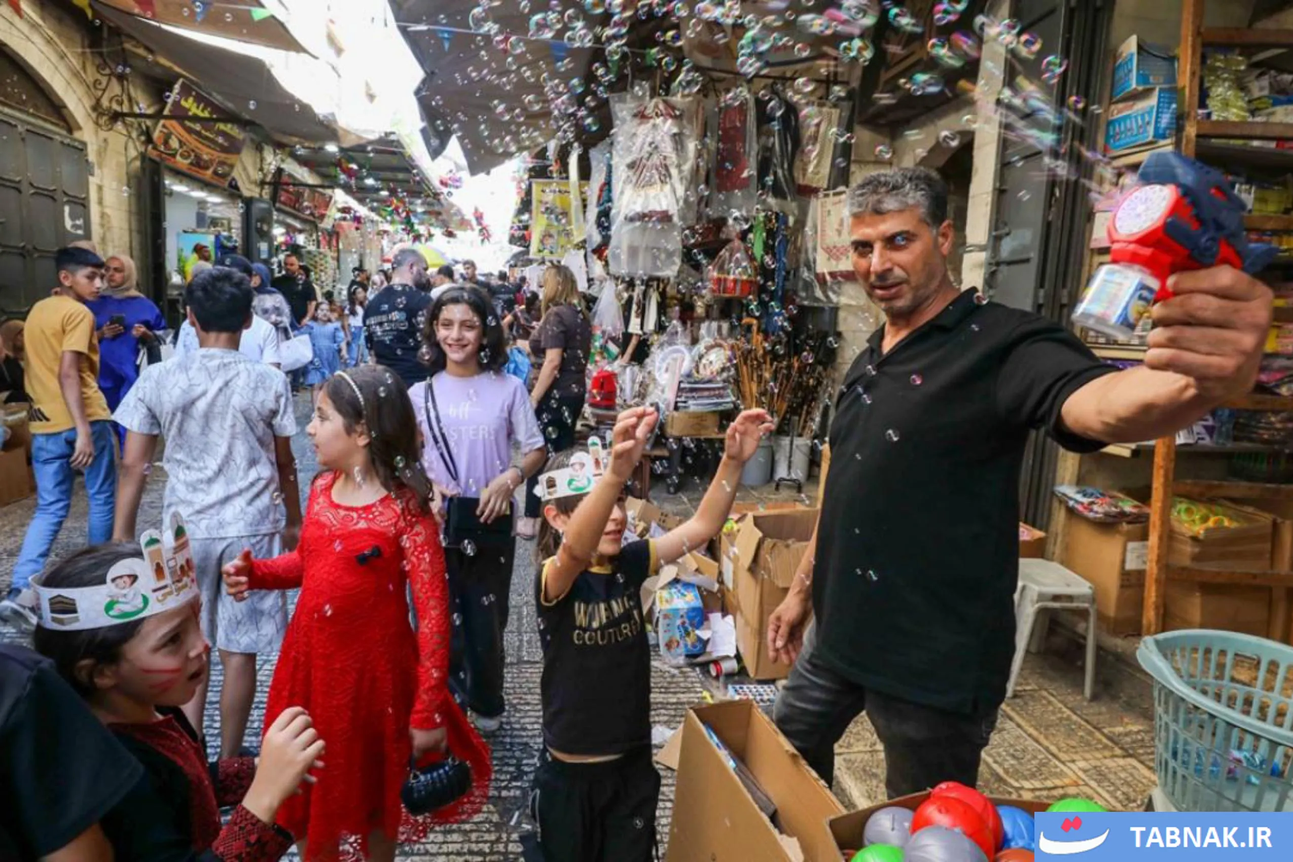 بازارهای نابلس در جشن میلاد
