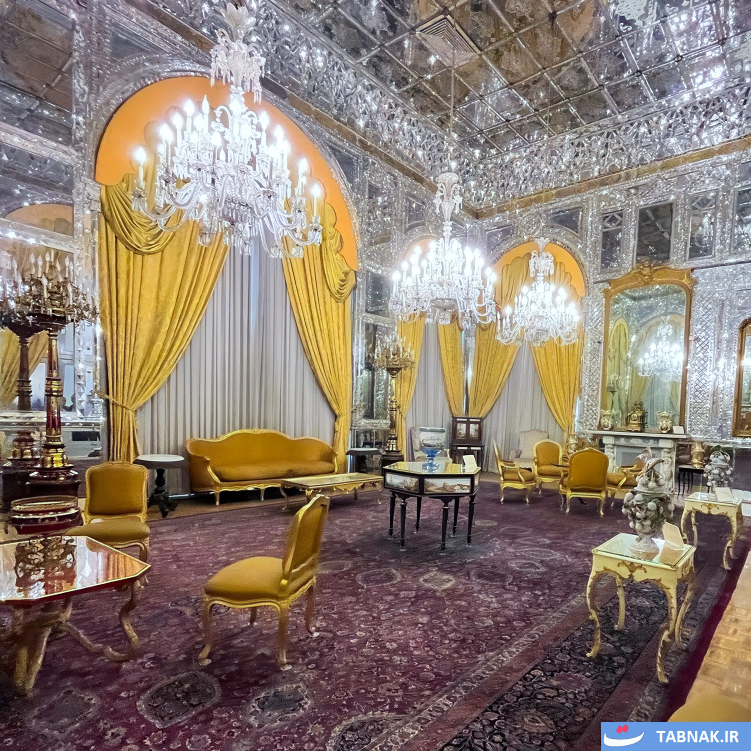 نمایی از شکوه معماری قاجاری در کاخ گلستان