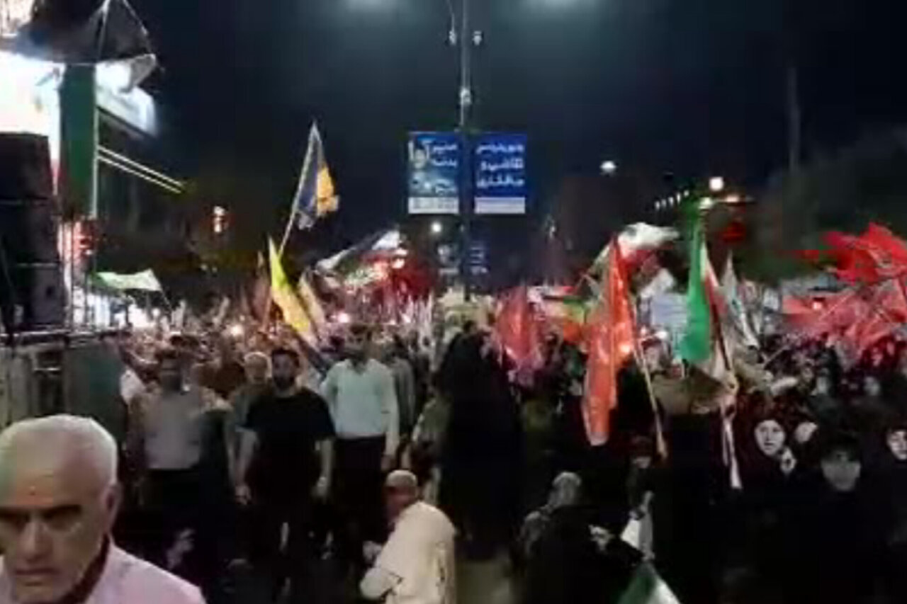 ۱۷۷مین شب تجمع مردم بابل در حمایت از رزمندگان اسلام