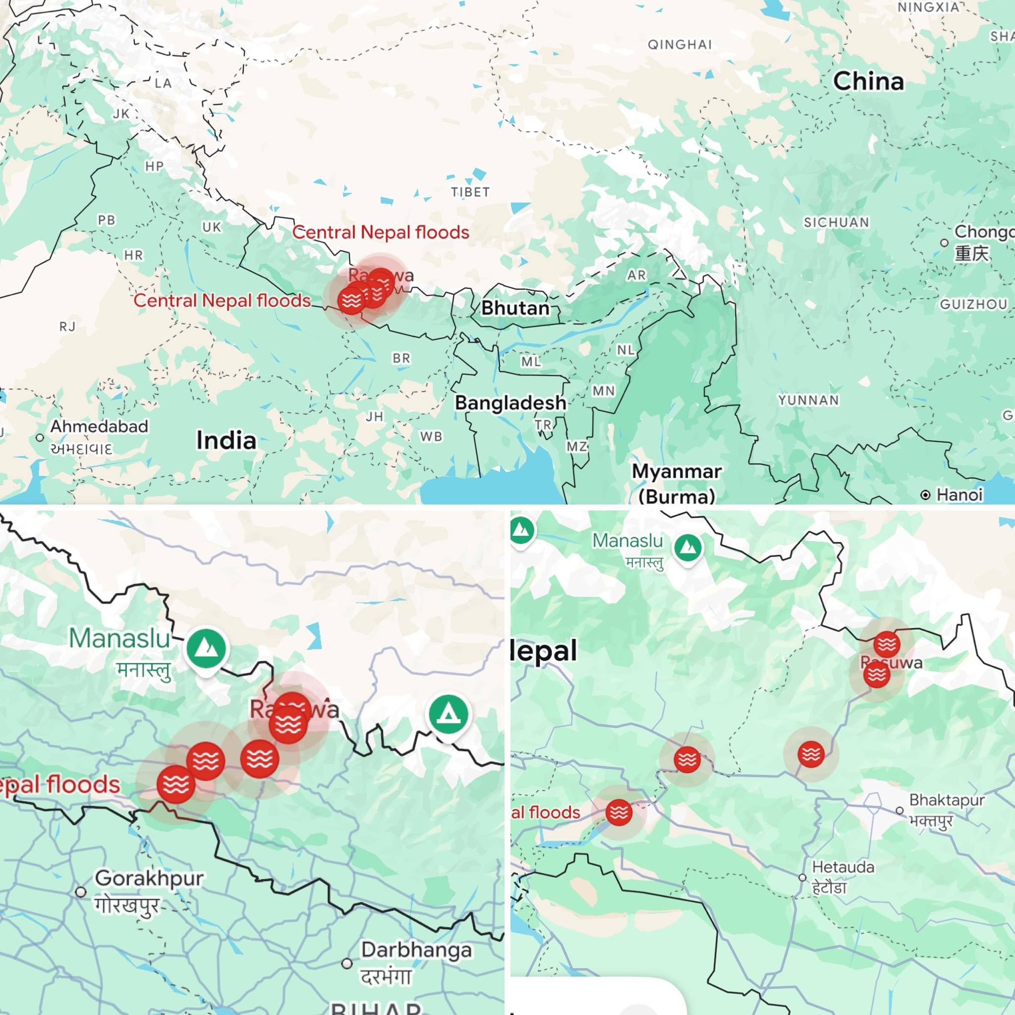 سیل ناگهانی در نپال