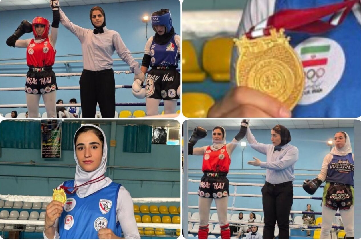 فاطمه ذوالفقاری طلای قهرمانی موی تای کشور را بر گردن انداخت
