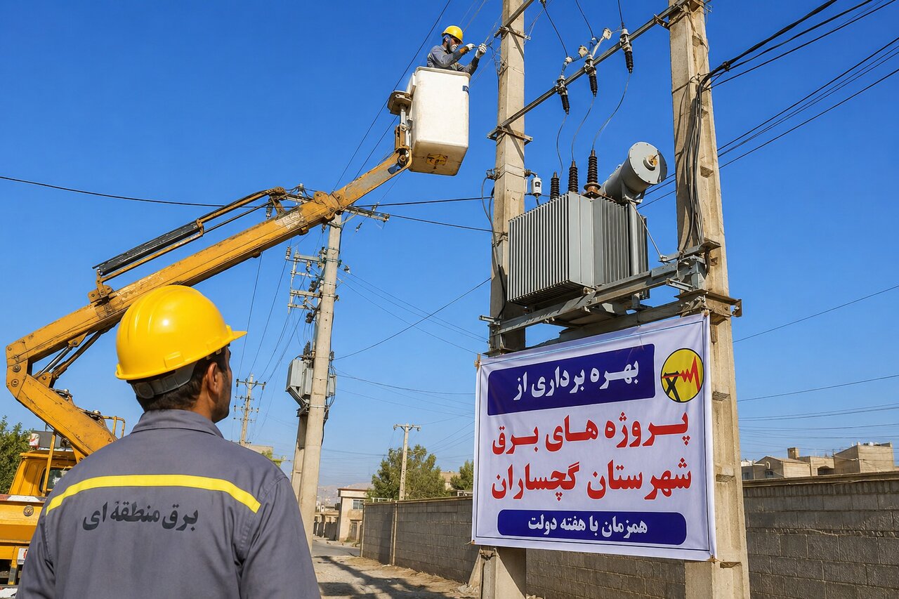 طرح‌های توسعه و بهسازی برق گچساران با ۸۷ میلیارد ریال در هفته دولت افتتاح شد