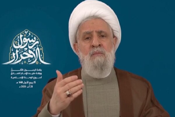 تأکید شیخ نعیم قاسم بر وحدت امت اسلامی؛ فلسطین محور همگرایی و مقاومت مانع توسعه‌طلبی اسرائیل