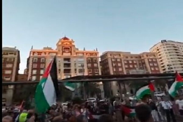 تظاهرات هزاران نفری در مالاگا؛ فریاد اسپانیایی‌ها برای قطع روابط با اسرائیل