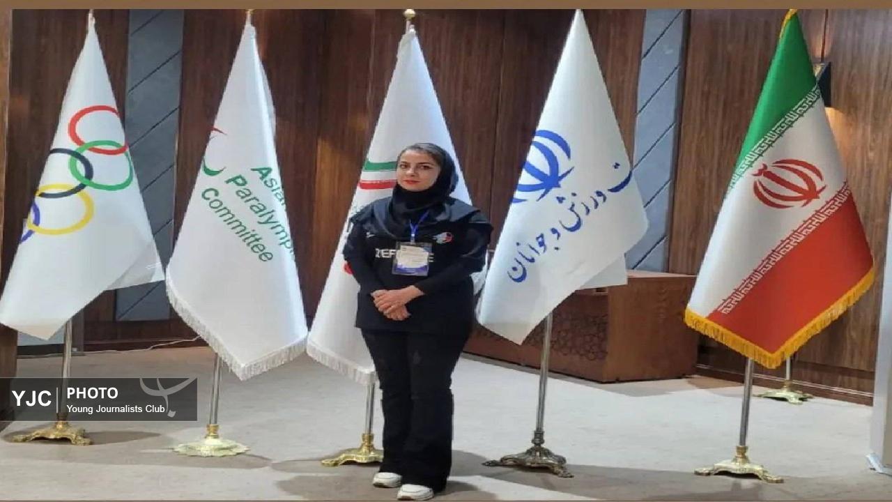 بانوی داور چهارمحال و بختیاری در تیم داوری قهرمانی اسکواش کشور