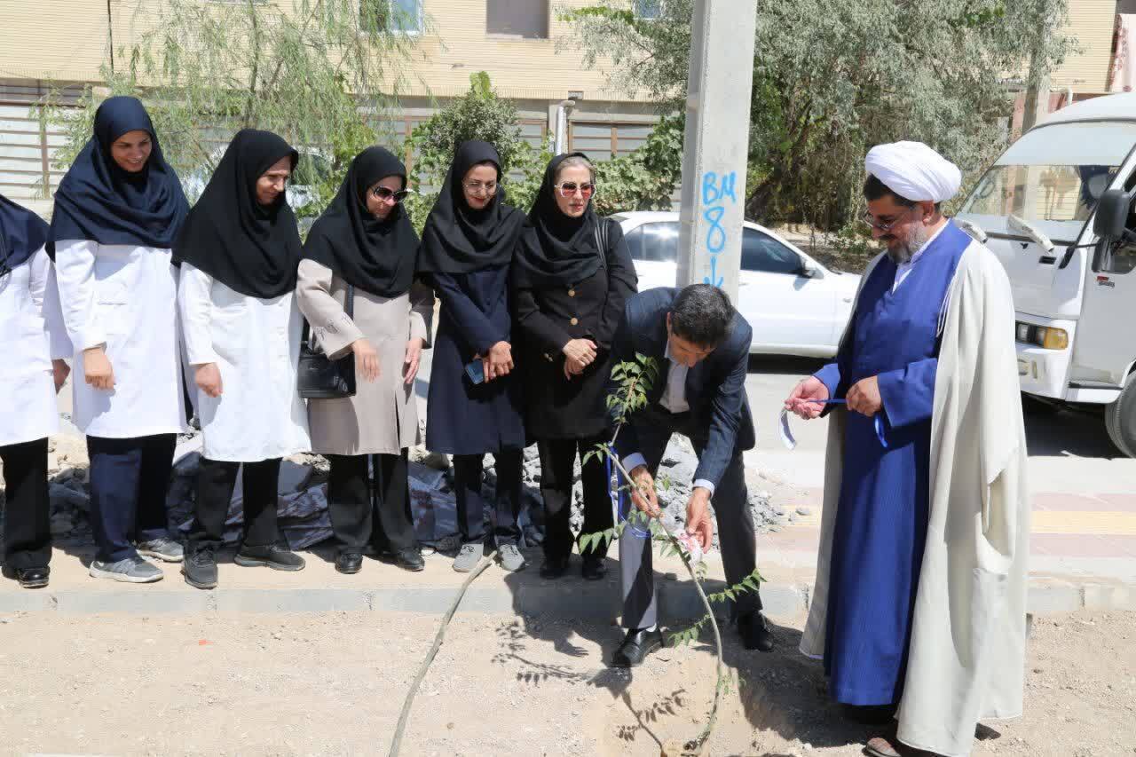 شهرکرد به یاد مدافعان سلامت سبز شد؛ کاشت نهال یادبود در پارک ایران منظریه