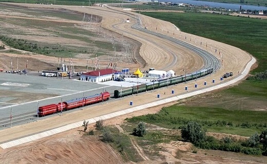 نقشه مسیر کریدور شمال جنوب و راه آهن رشت آستارا