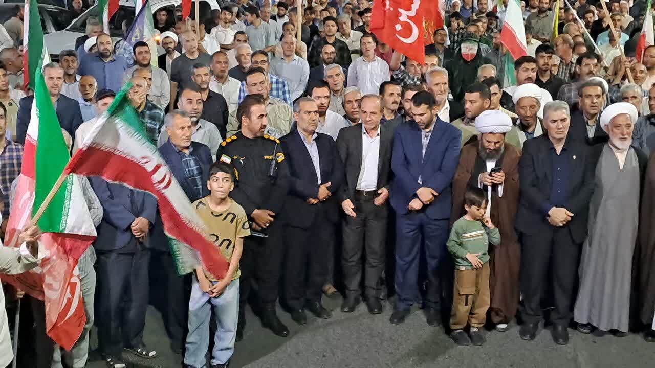 حرکت مردم خوی از میدان امام حسین به سمت امامزاده سیدبهلول