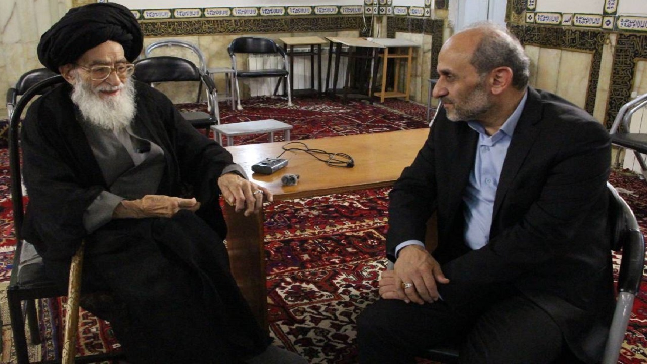 دیدار صمیمانه پیمان جبلی با پدر شهید امام جمعه تبریز