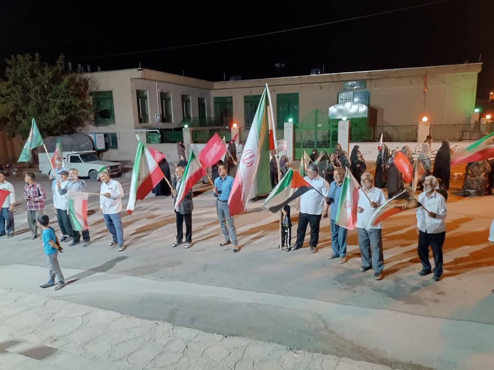 گردهمایی شبانه اهالی انارستانک در بخش اسلامیه فردوس