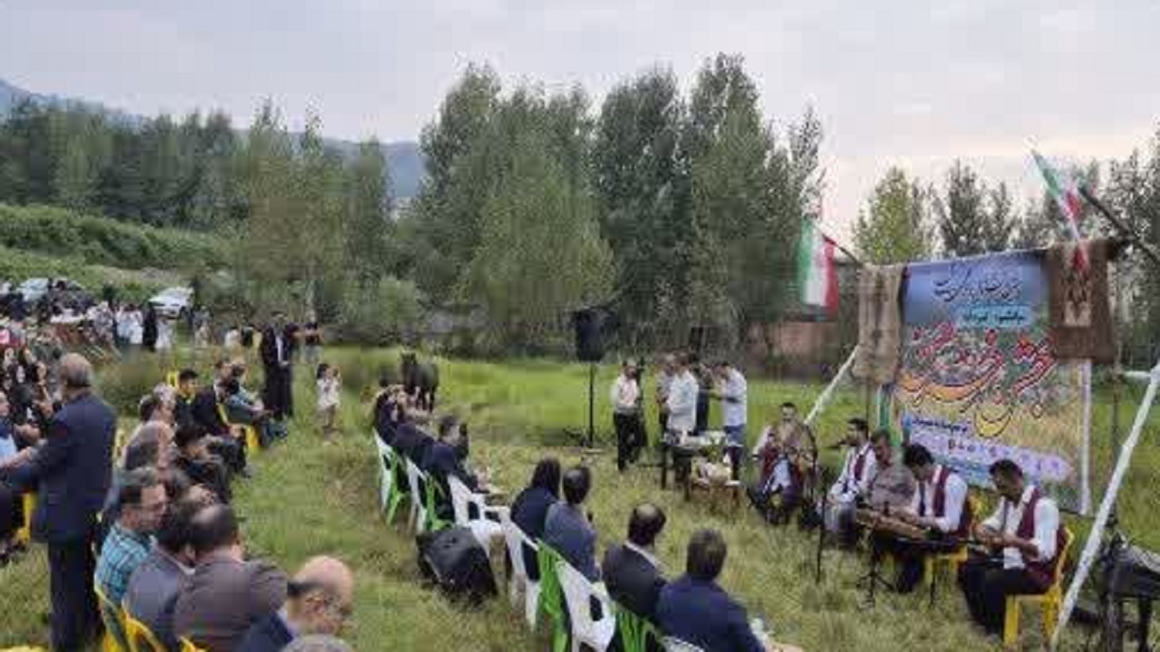 جشن برداشت برنج در سوادکوه؛ سومین جشنواره خرمن در روستای کردآباد برگزار شد
