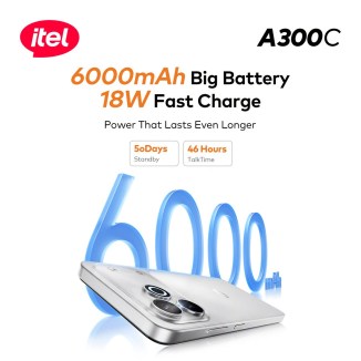 باتری 6000 میلی‌آمپری آیتل A300C با شارژ 18 واتی