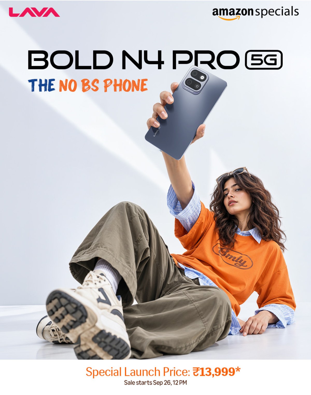 رنگ‌بندی و نمای کناری Lava Bold N4 Pro